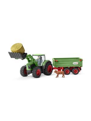 Schleich Farm World Boerenleven Tractor met Aanhangwagen 42379 