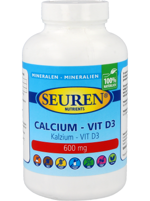 Seuren Nutrients Calcium 600 mg D3 200 Tabletten