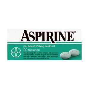 Aspirine 500 mg 20 tabletten Bayer